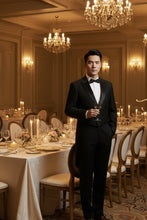 RN Collection "Gabriel" Black Tailcoat Tuxedo (2-Piece Set)