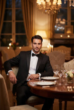 RN Collection "Gaston" Black 2-Button Notch Tuxedo (2-Piece Set)