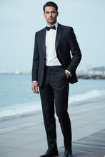RN Collection "Gaston" Black 2-Button Notch Tuxedo (2-Piece Set)