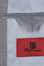 RN Collection Grey Solid 2-Button Notch Suit (2-Piece Set)