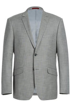 RN Collection Grey Solid 2-Button Notch Suit (2-Piece Set)