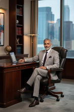 RN Collection Grey Windowpane 2-Button Notch Suit (2-Piece Set)