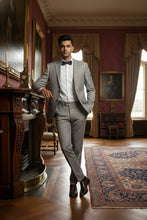 RN Collection Grey Windowpane 2-Button Notch Suit (2-Piece Set)