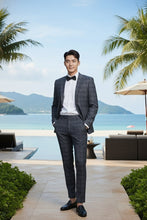 RN Collection Grey Windowpane 2-Button Notch Suit (2-Piece Set)