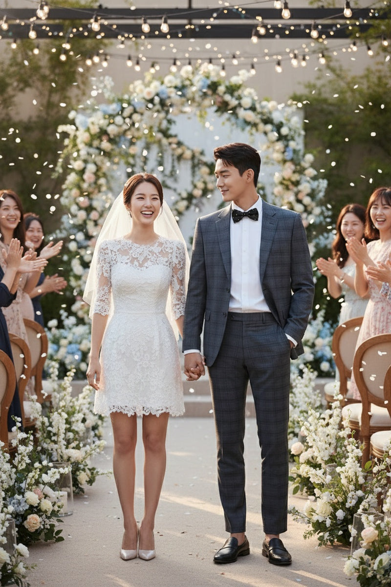 RN Collection Grey Windowpane 2-Button Notch Suit (2-Piece Set)