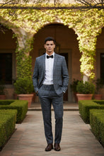 RN Collection Grey Windowpane 2-Button Notch Suit (2-Piece Set)