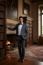 RN Collection Grey Windowpane 2-Button Notch Suit (2-Piece Set)