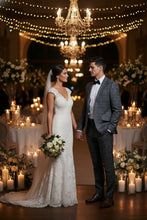 RN Collection Grey Windowpane 2-Button Notch Suit (2-Piece Set)