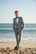 RN Collection Grey Windowpane 2-Button Notch Suit (2-Piece Set)