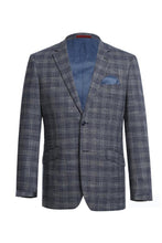 RN Collection Grey Windowpane Sports Jacket