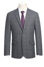 RN Collection Grey Windowpane Sports Jacket