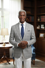 RN Collection Grey Windowpane Sports Jacket