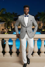 RN Collection Grey Windowpane Sports Jacket