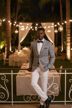 RN Collection Grey Windowpane Sports Jacket