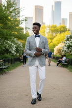 RN Collection Grey Windowpane Sports Jacket