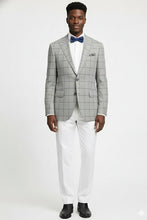 RN Collection Grey Windowpane Sports Jacket