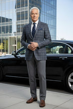 RN Collection Grey Windowpane Sports Jacket