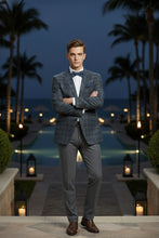 RN Collection Grey Windowpane Sports Jacket