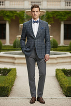 RN Collection Grey Windowpane Sports Jacket