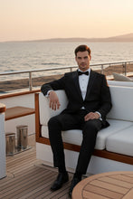 RN Collection "Louis" Black 1-Button Peak Tuxedo (2-Piece Set)