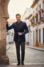 RN Collection "Marseille" Blue Velvet Jacket (Separates)