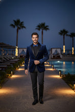 RN Collection "Marseille" Blue Velvet Jacket (Separates)