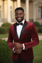 RN Collection "Marseille" Burgundy Velvet Jacket (Separates)