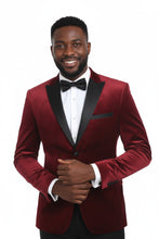 RN Collection "Marseille" Burgundy Velvet Jacket (Separates)