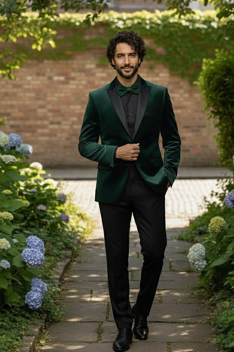 RN Collection "Marseille" Green Velvet Jacket (Separates)