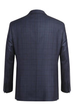 RN Collection Navy Windowpane 2-Button Notch Suit (2-Piece Set)