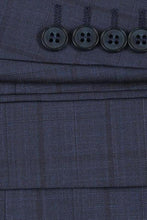 RN Collection Navy Windowpane 2-Button Notch Suit (2-Piece Set)