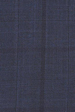 RN Collection Navy Windowpane 2-Button Notch Suit (2-Piece Set)