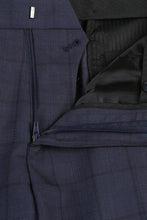 RN Collection Navy Windowpane 2-Button Notch Suit (2-Piece Set)