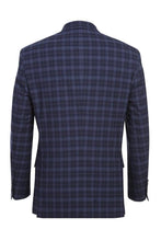 RN Collection Navy Windowpane 2-Button Notch Suit (2-Piece Set)