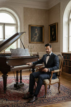 RN Collection Navy Windowpane 2-Button Notch Suit (2-Piece Set)