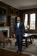 RN Collection Navy Windowpane 2-Button Notch Suit (2-Piece Set)