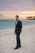 RN Collection Navy Windowpane 2-Button Notch Suit (2-Piece Set)