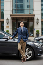 RN Collection Navy Windowpane Sports Jacket