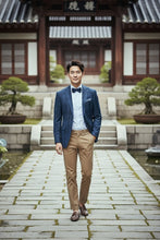 RN Collection Navy Windowpane Sports Jacket