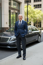 RN Collection Navy Windowpane Sports Jacket