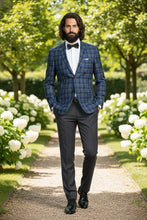 RN Collection Navy Windowpane Sports Jacket