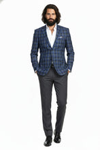 RN Collection Navy Windowpane Sports Jacket