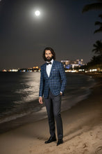 RN Collection Navy Windowpane Sports Jacket