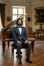 RN Collection Navy Windowpane Sports Jacket