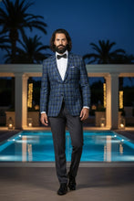 RN Collection Navy Windowpane Sports Jacket