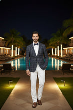 RN Collection Navy Windowpane Sports Jacket