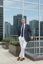 RN Collection Navy Windowpane Sports Jacket