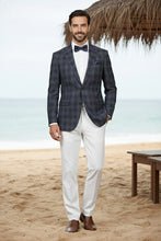 RN Collection Navy Windowpane Sports Jacket