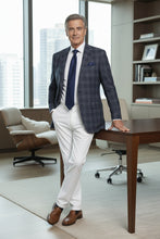 RN Collection Navy Windowpane Sports Jacket