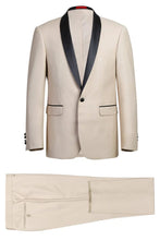 RN Collection "Paris" Beige 1-Button Shawl Tuxedo (2-Piece Set)